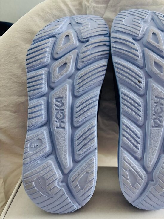HOKA Ora Recovery Slide 3 Blue White Men\'s Size 12 Comfort Sandals main image 12